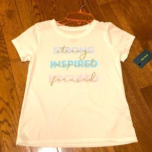 Cute new t shirt reads: strong, inspired, focused